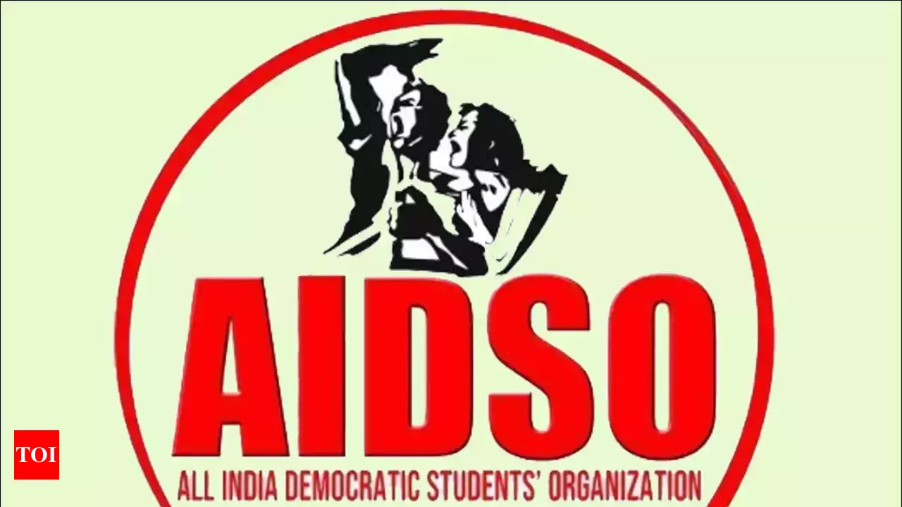 AIDSO: protest against the state government.